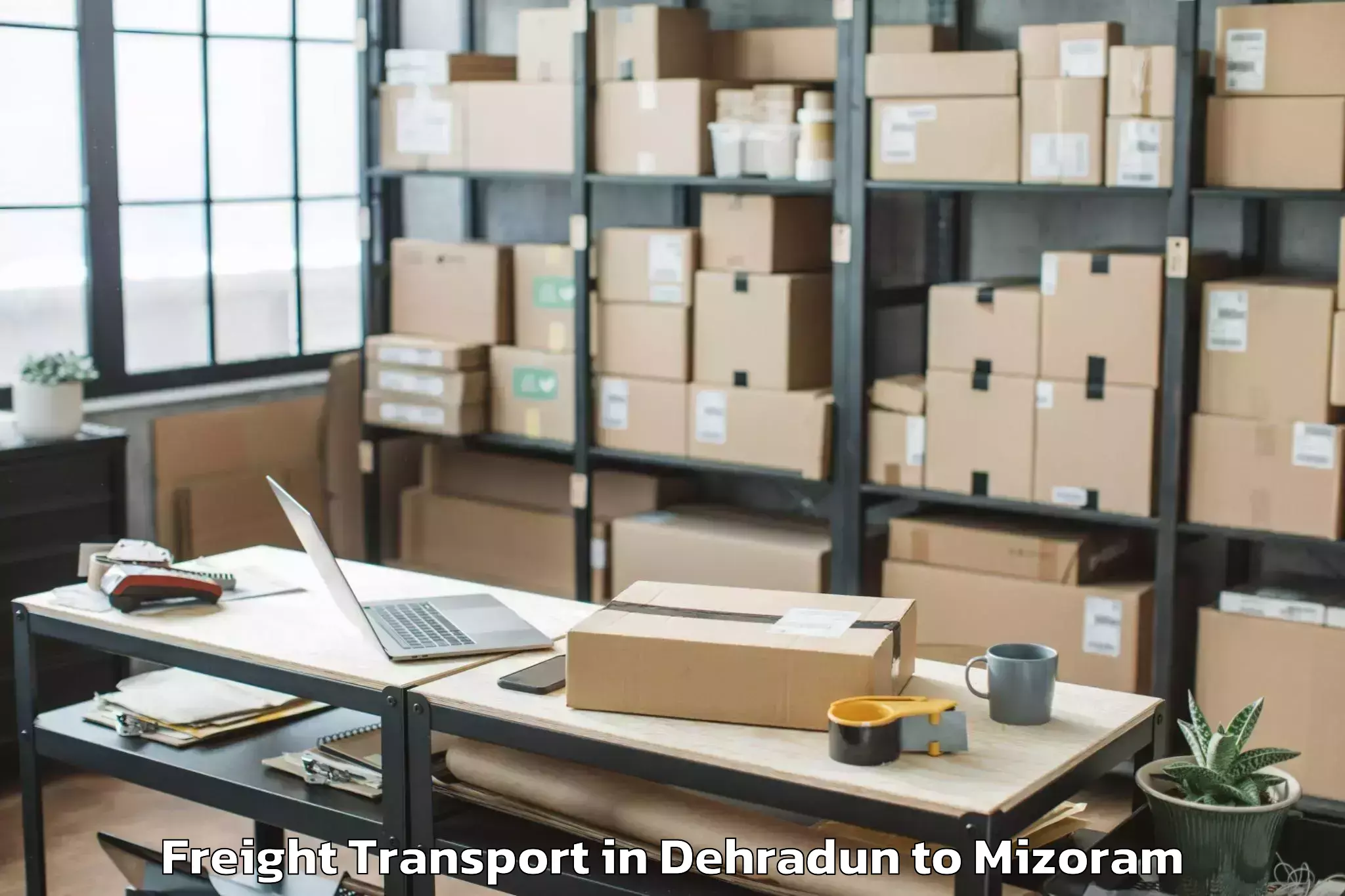 Professional Dehradun to Zawlnuam Freight Transport